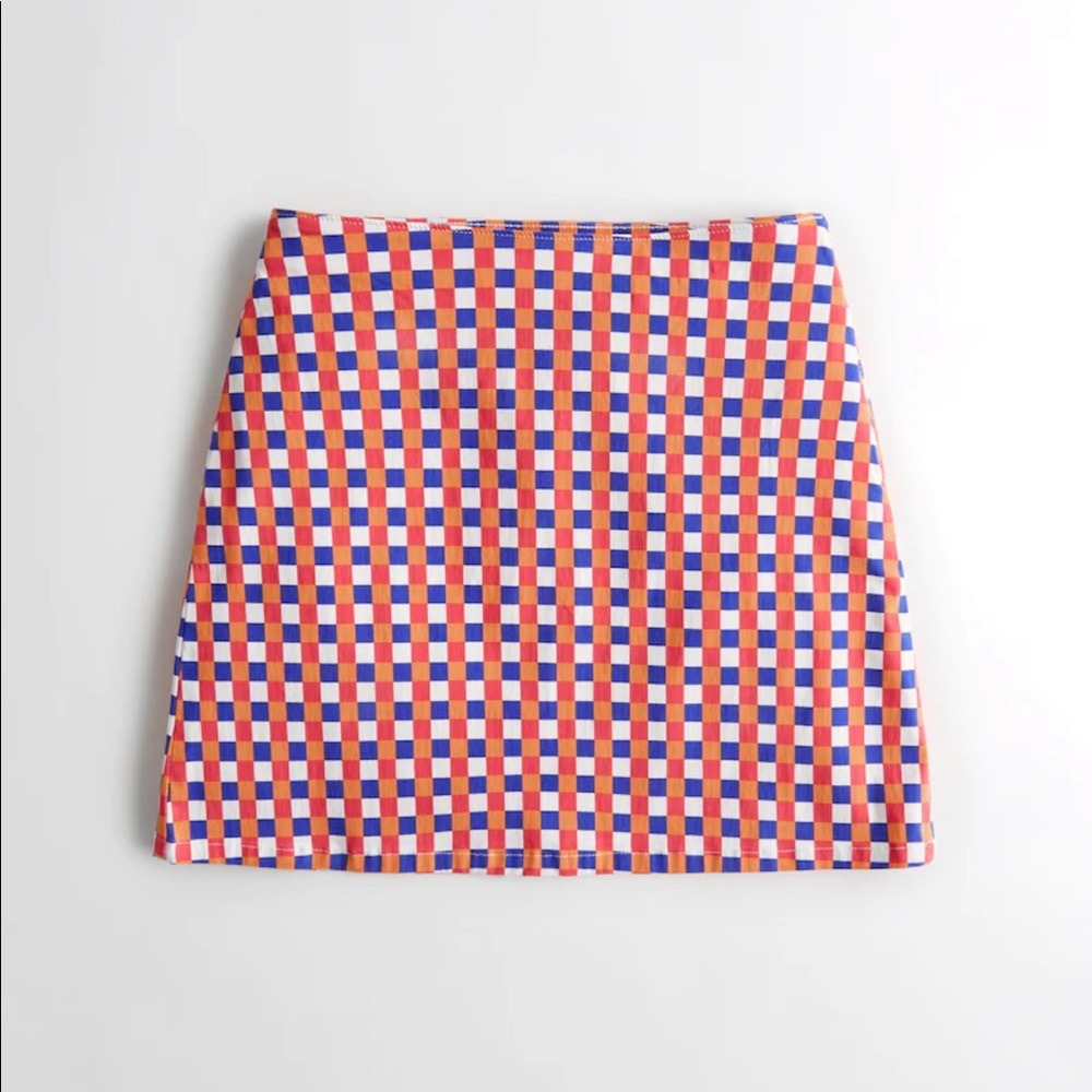 SOCIAL TOURIST PLAID A-LINE SKIRT (SKIRT ONLY)